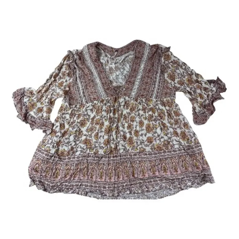 Free People Moonlight Dance Boho Tunic Oversized Size M